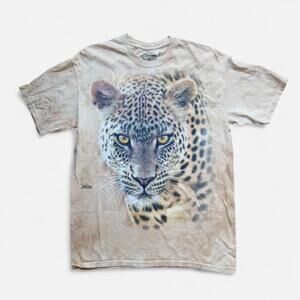 The Mountain Tie Dye Leopard Oversized Graphic Tee